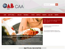 Tablet Screenshot of caaac.org.br